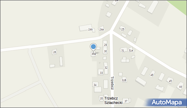 Trzebcz Szlachecki, Trzebcz Szlachecki, 30a, mapa Trzebcz Szlachecki