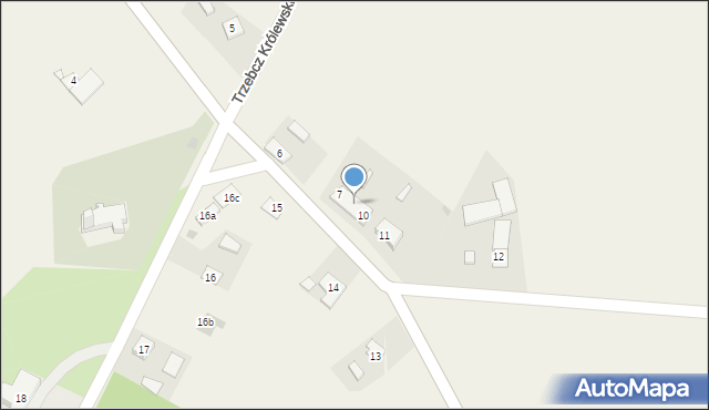 Trzebcz Szlachecki, Trzebcz Szlachecki, 9, mapa Trzebcz Szlachecki