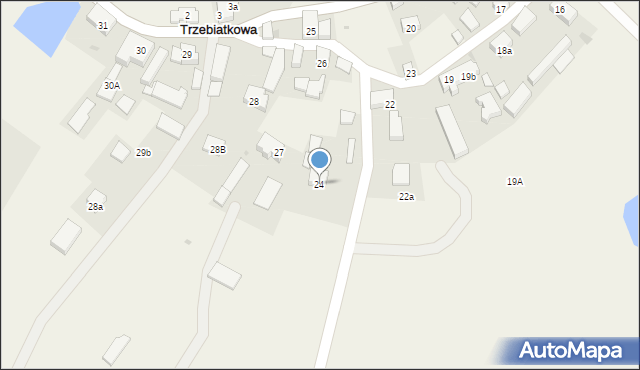 Trzebiatkowa, Trzebiatkowa, 24, mapa Trzebiatkowa