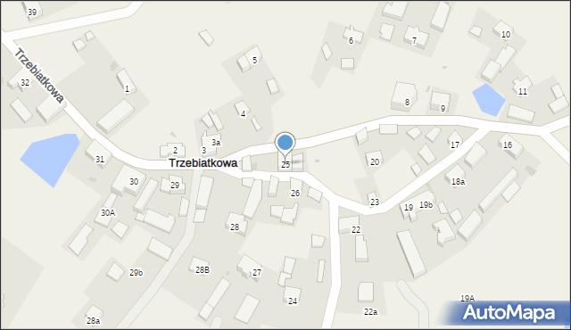 Trzebiatkowa, Trzebiatkowa, 25, mapa Trzebiatkowa