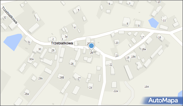 Trzebiatkowa, Trzebiatkowa, 26, mapa Trzebiatkowa