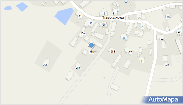 Trzebiatkowa, Trzebiatkowa, 29b, mapa Trzebiatkowa