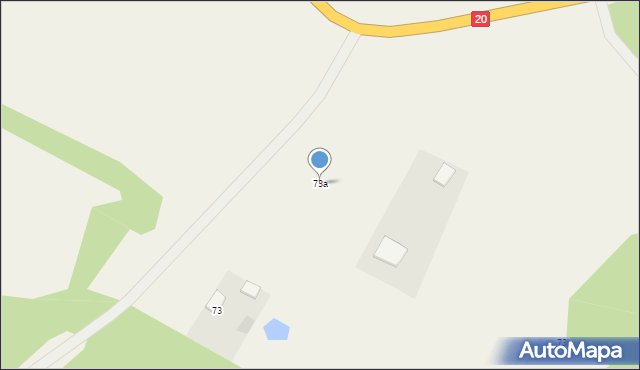 Trzebiatkowa, Trzebiatkowa, 73a, mapa Trzebiatkowa