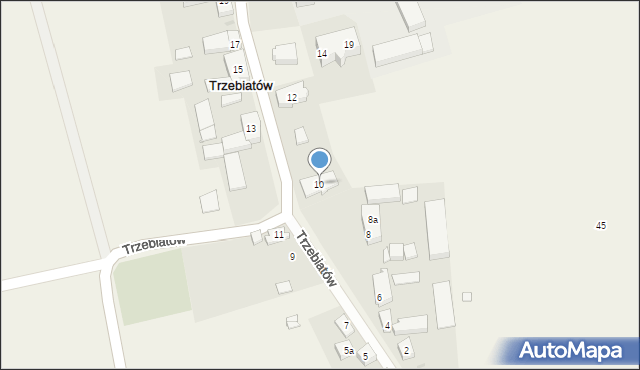 Trzebiatów, Trzebiatów, 10, mapa Trzebiatów