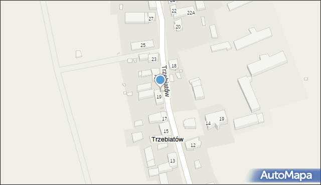 Trzebiatów, Trzebiatów, 19A, mapa Trzebiatów