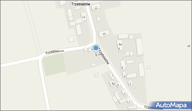 Trzebiatów, Trzebiatów, 9, mapa Trzebiatów