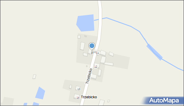 Trzebicko, Trzebicko, 10, mapa Trzebicko