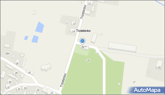 Trzebicko, Trzebicko, 15, mapa Trzebicko