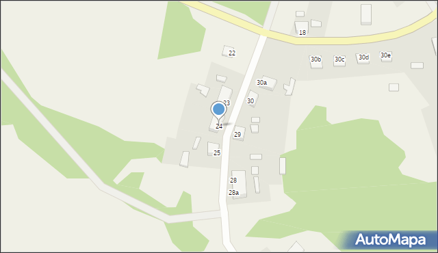 Trzebiechów, Trzebiechów, 24, mapa Trzebiechów