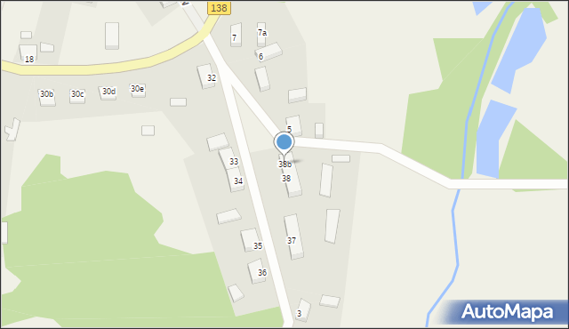 Trzebiechów, Trzebiechów, 38b, mapa Trzebiechów