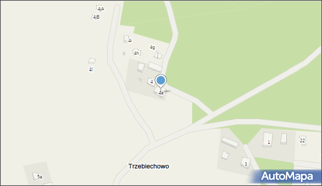 Trzebiechowo, Trzebiechowo, 4a, mapa Trzebiechowo