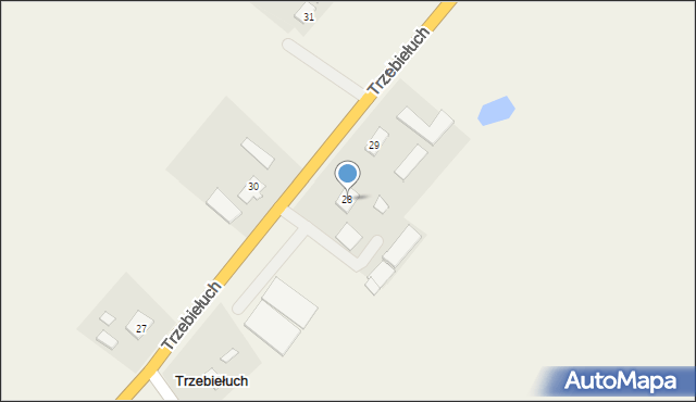 Trzebiełuch, Trzebiełuch, 28, mapa Trzebiełuch