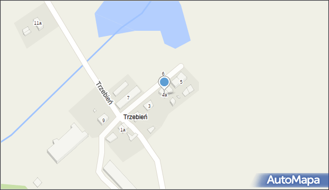 Trzebień, Trzebień, 4a, mapa Trzebień