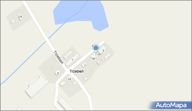 Trzebień, Trzebień, 4b, mapa Trzebień