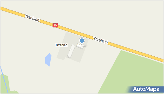 Trzebień, Trzebień, 1/2, mapa Trzebień