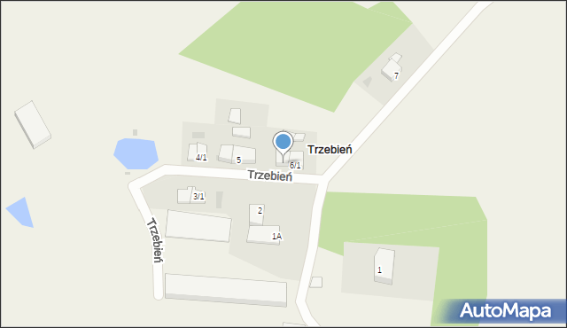 Trzebień, Trzebień, 6/2, mapa Trzebień