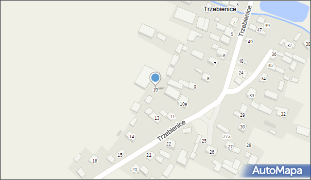 Trzebienice, Trzebienice, 10, mapa Trzebienice