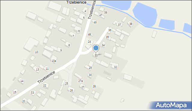 Trzebienice, Trzebienice, 33, mapa Trzebienice