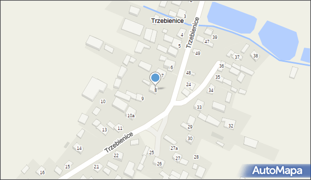 Trzebienice, Trzebienice, 8, mapa Trzebienice