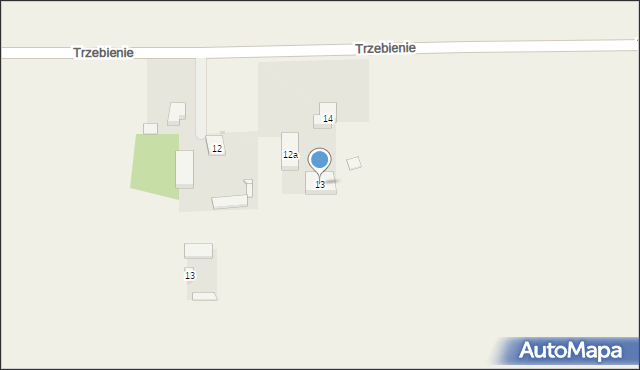 Trzebienie, Trzebienie, 13, mapa Trzebienie