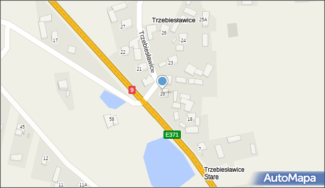 Trzebiesławice, Trzebiesławice, 19, mapa Trzebiesławice