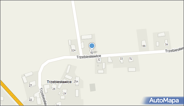 Trzebiesławice, Trzebiesławice, 52, mapa Trzebiesławice