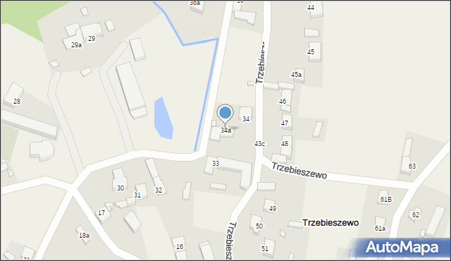 Trzebieszewo, Trzebieszewo, 34a, mapa Trzebieszewo