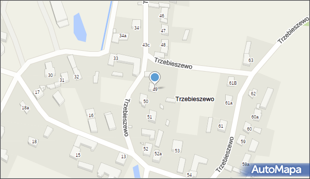 Trzebieszewo, Trzebieszewo, 49, mapa Trzebieszewo