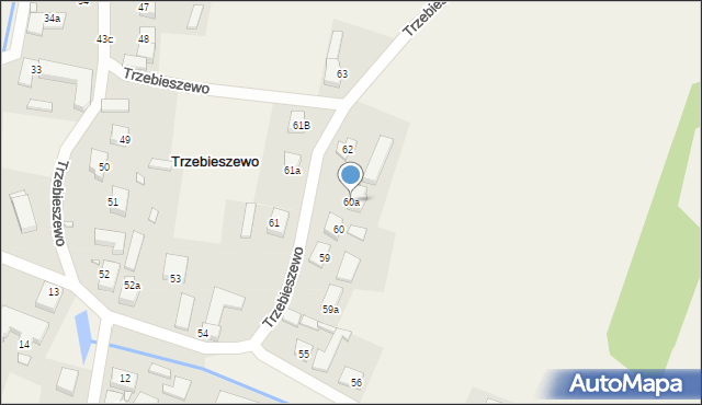 Trzebieszewo, Trzebieszewo, 60a, mapa Trzebieszewo