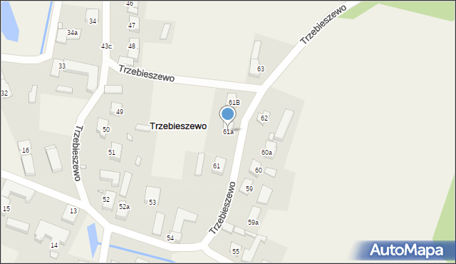 Trzebieszewo, Trzebieszewo, 61a, mapa Trzebieszewo