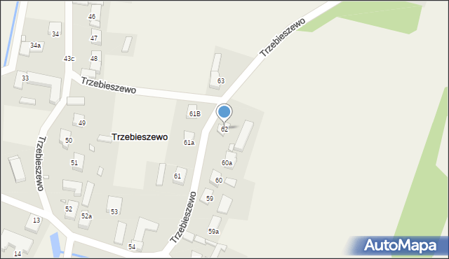 Trzebieszewo, Trzebieszewo, 62, mapa Trzebieszewo