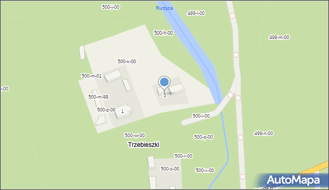 Trzebieszki, Trzebieszki, 3, mapa Trzebieszki