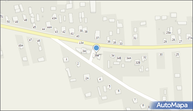 Trzebieszów, Trzebieszów, 34e, mapa Trzebieszów