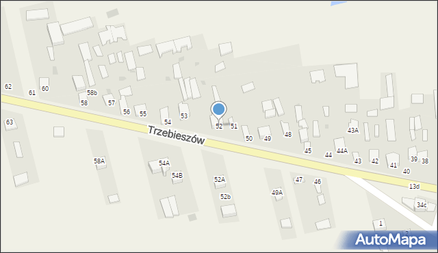 Trzebieszów, Trzebieszów, 52, mapa Trzebieszów