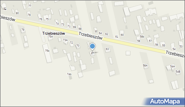 Trzebieszów, Trzebieszów, 67, mapa Trzebieszów