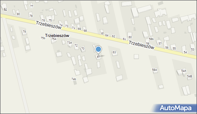 Trzebieszów, Trzebieszów, 67a, mapa Trzebieszów