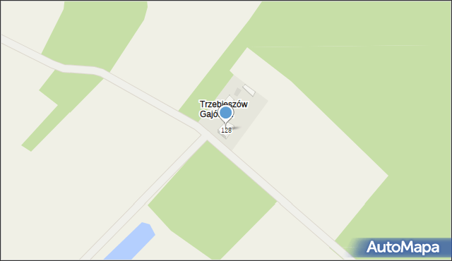 Trzebieszów Drugi, Trzebieszów Drugi, 128, mapa Trzebieszów Drugi