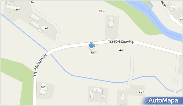 Trzebieszowice, Trzebieszowice, 110, mapa Trzebieszowice