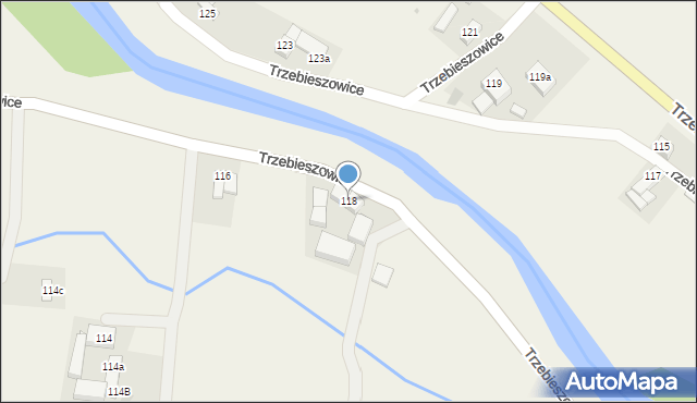 Trzebieszowice, Trzebieszowice, 118, mapa Trzebieszowice