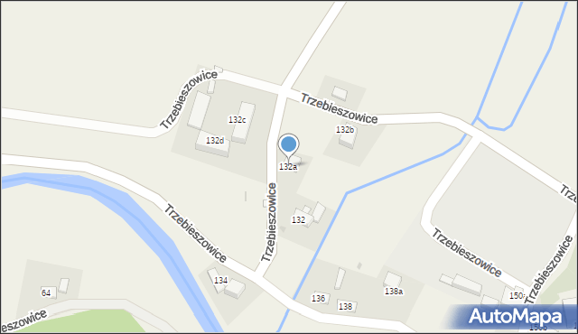 Trzebieszowice, Trzebieszowice, 132a, mapa Trzebieszowice