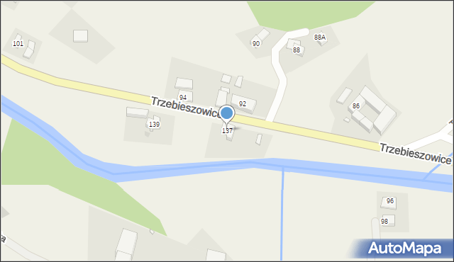 Trzebieszowice, Trzebieszowice, 137, mapa Trzebieszowice