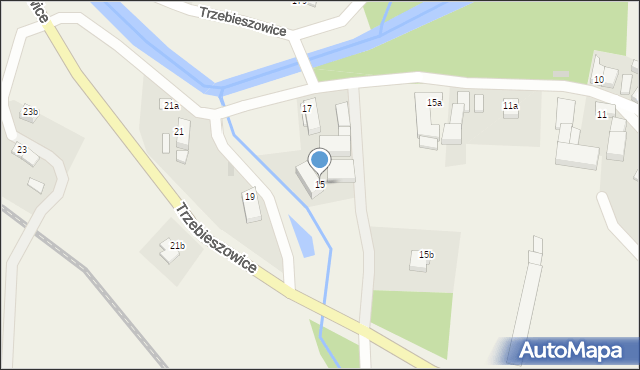 Trzebieszowice, Trzebieszowice, 15, mapa Trzebieszowice