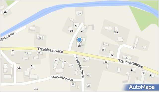 Trzebieszowice, Trzebieszowice, 16b, mapa Trzebieszowice