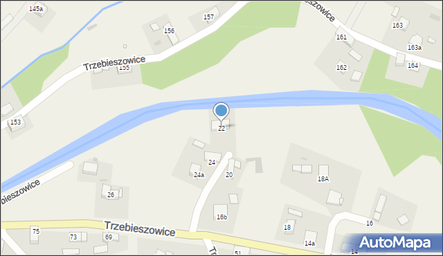 Trzebieszowice, Trzebieszowice, 22, mapa Trzebieszowice