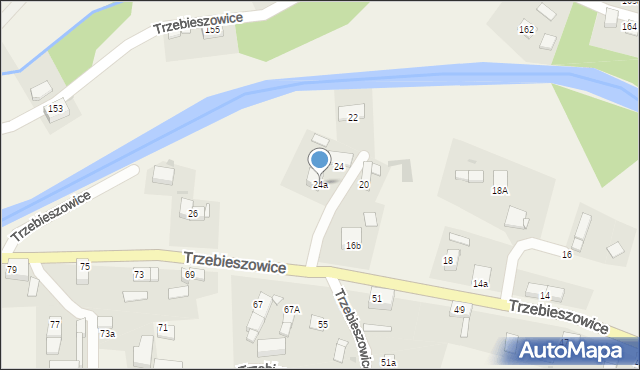 Trzebieszowice, Trzebieszowice, 24a, mapa Trzebieszowice