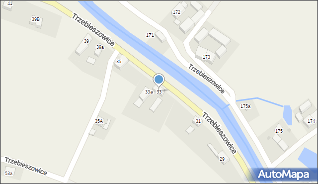 Trzebieszowice, Trzebieszowice, 33, mapa Trzebieszowice