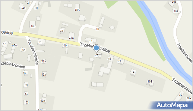 Trzebieszowice, Trzebieszowice, 47, mapa Trzebieszowice