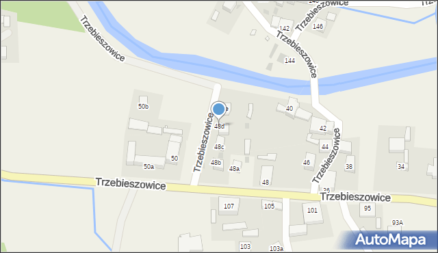 Trzebieszowice, Trzebieszowice, 48d, mapa Trzebieszowice