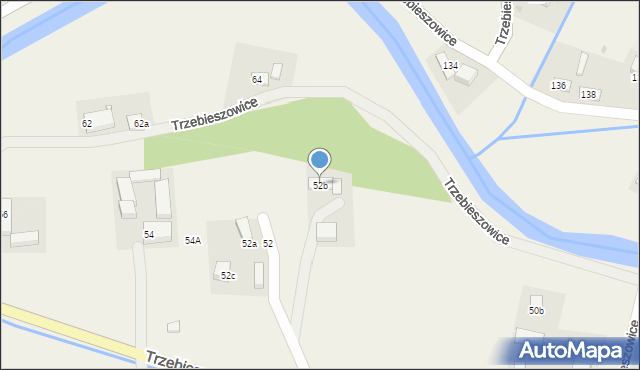 Trzebieszowice, Trzebieszowice, 52b, mapa Trzebieszowice