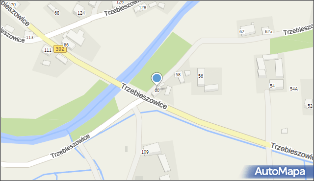 Trzebieszowice, Trzebieszowice, 60, mapa Trzebieszowice